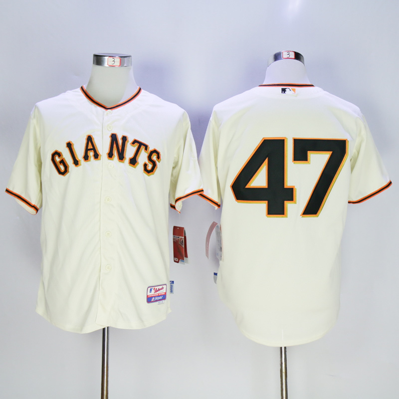 Men San Francisco Giants #47 Cueto Cream MLB Jerseys